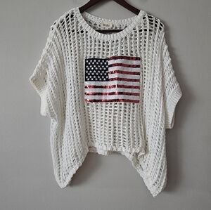 Bibi American Flag Top NWT